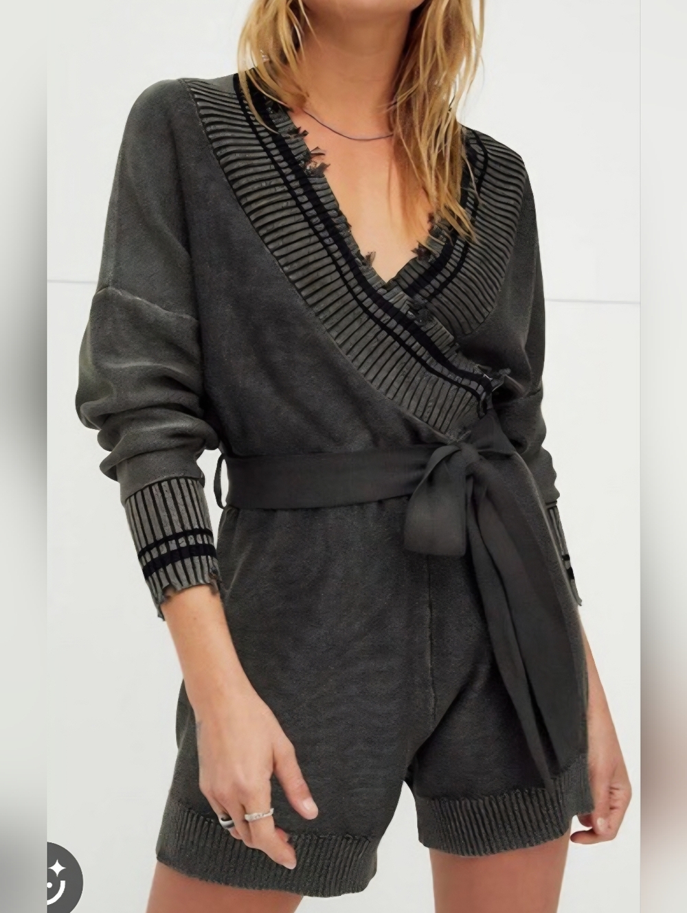 NWT Free People cotton knit romper